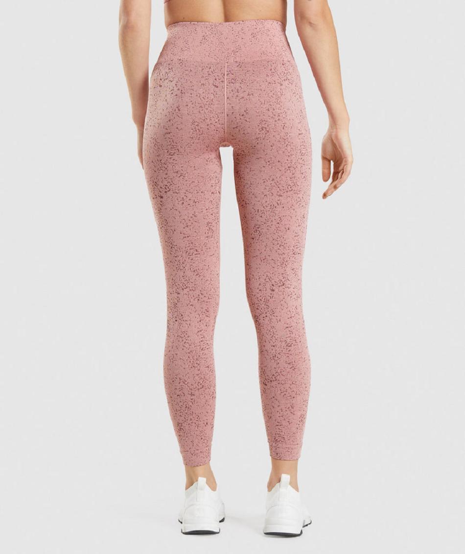 Leggins Gymshark Adapt Fleck Seamless Mujer Rosas | CO 2867BEX